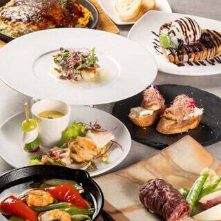 大満足！牛サガリステーキの120分飲み放題コース