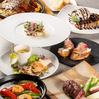 大満足！牛サガリステーキの120分飲み放題コース