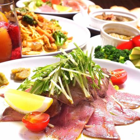 [Most popular] Enjoy signature dishes♪ 5,500 yen (tax included) with 2 hours of all-you-can-drink from 8 dishes carefully selected by the chef