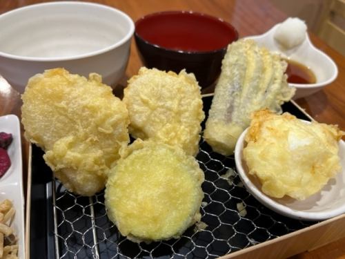Pork tenderloin tempura rice
