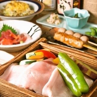 《2H all-you-can-drink included》 [Musashi barley pork and seasonal vegetables steamed steamer course] Total 8 dishes for 5,000 yen (tax included)! ★★★