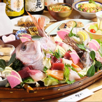 [2H all-you-can-drink included] Manager's recommendation! [Wild fish boat course] Total of 8 dishes for 6,300 yen (tax included)! ★★★