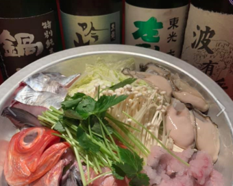 [90 minutes of all-you-can-drink included] ★Seasonal hot pot course 5,000 yen (tax included)★