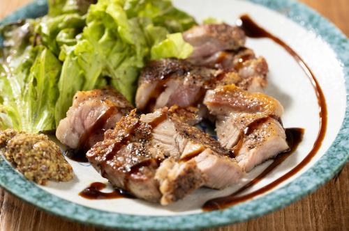 Grilled pork with black pepper