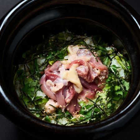 比内地鶏の炊き込みご飯