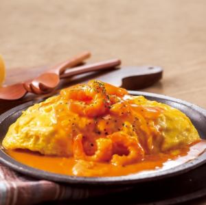 焼きオムドリアとイセエビ風味ソースドリア