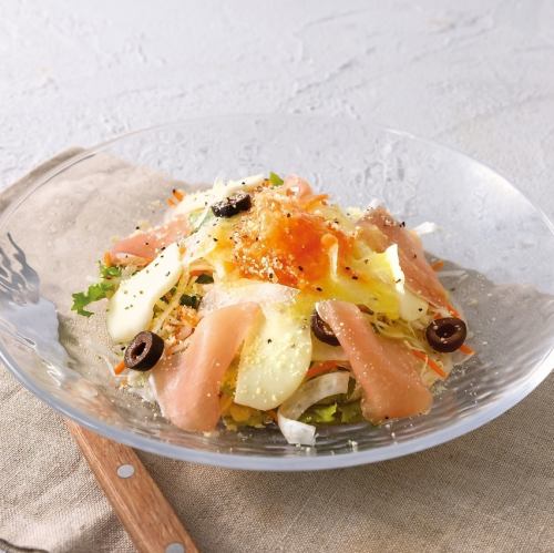 Prosciutto and mozzarella salad