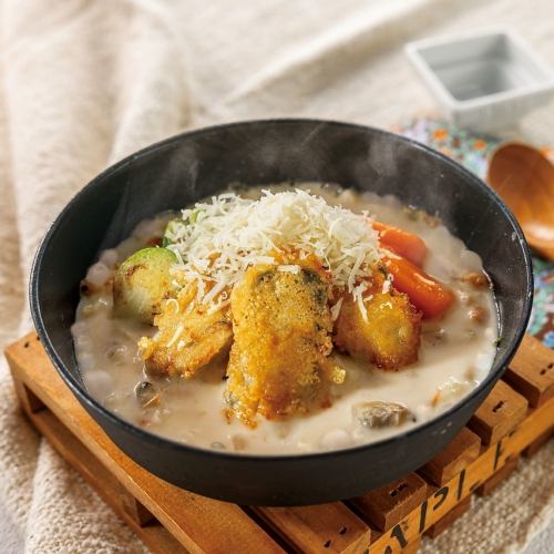 Oyster and Parmesan Cheese Chowder Doria