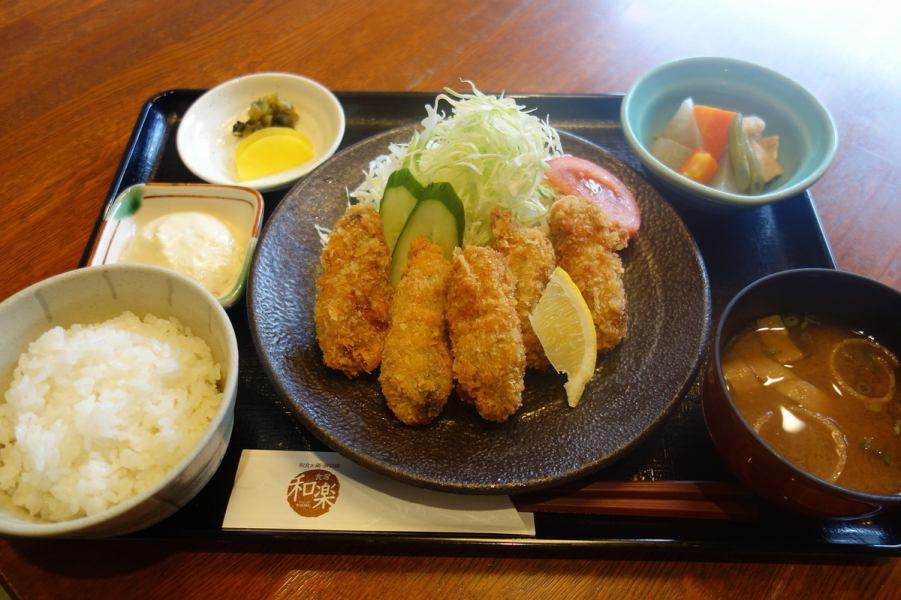 【季節の定食】カキフライ定食
