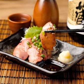 白レバー刺し