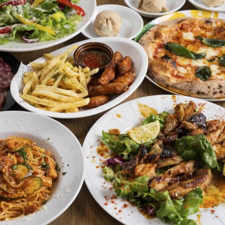 【6～7月】鶏もも肉の照り焼き含む全7品120分飲放題付◆夏コースカジュアル4000円(税込)