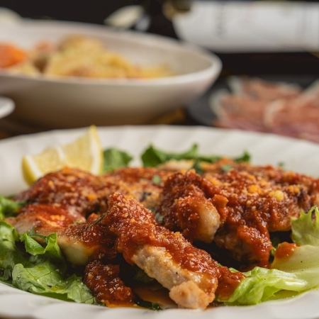 【忘年会】豚ロースグリルを含む全7品120分飲放題付 冬コース　カジュアル4500円(税込)