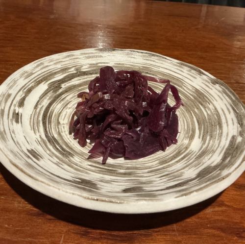 紫キャベツのラぺ