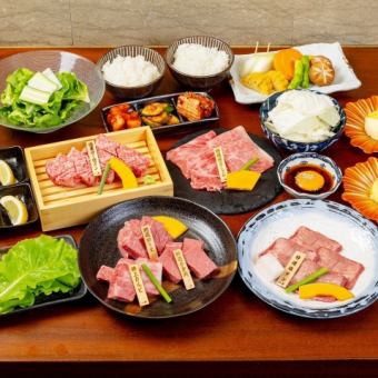 【菊コース】全13品◆特選焼きしゃぶ＆極厚サーロイン(180g)等、こだわりの品々◆16500円(税込)