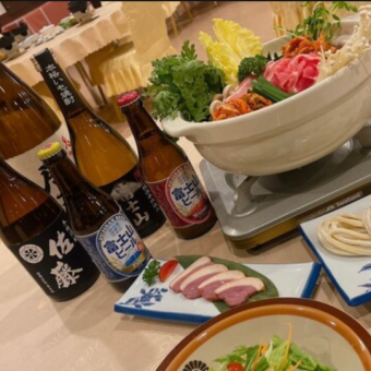 キムチ鍋＋うどんコース◆コクと旨味あふれるキムチ鍋をうどんとともに堪能