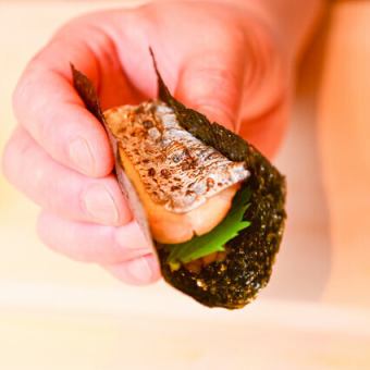 旬の味を気軽に堪能。職人が握る町寿司の“梅”おまかせコース