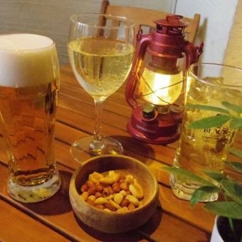 絶対お得！！金土祝前日も使える【2時間単品飲み放題】1,800円プラン　
