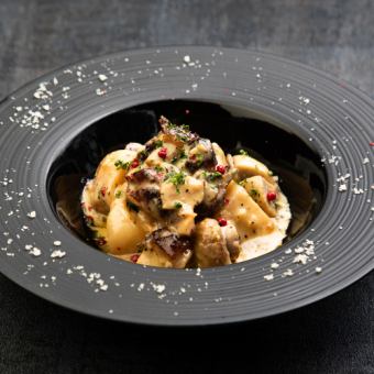 燻製鶏のフリカッセ