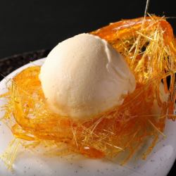 Bird's nest ice cream