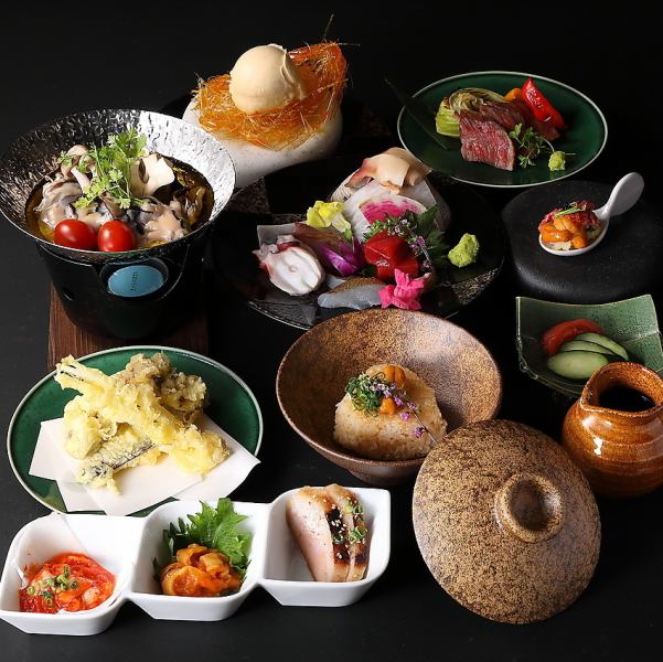 季節の食材を使用した当店自慢の創作料理の数々