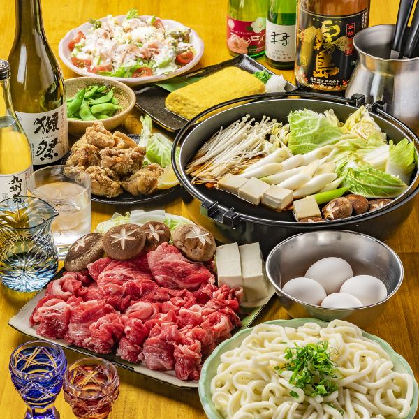 All-you-can-drink for 120 minutes ◇Sukiyaki course! 5,000 yen