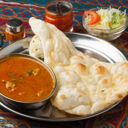 Party course ★ 9 dishes in total for 2 hours, all-you-can-eat naan, rice and curry for 2,700 yen