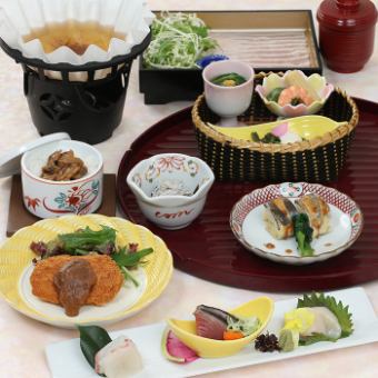 [Spring Special Meal] Soup Pork Shabu-Shabu Small Pot "Nabana" ◇6 dishes in total◇ 3,500 yen (tax and service charge included)