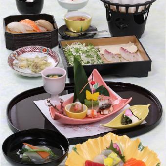 Mini Kaiseki [Fish Shabu-Shabu] "Kaede" ◇9 dishes in total◇5,000 yen (tax and service charge included)