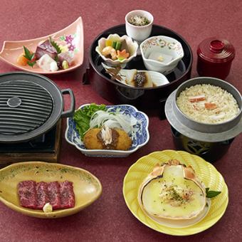 Winter special meal: Kuroge Wagyu beef teppanyaki Sazanka 5,500 yen (tax and service charge included)