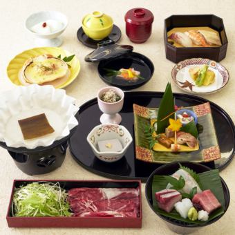 Selectable small hotpot kaiseki [Beef shabu-shabu] "Keyaki" ◇ 10 dishes in total ◇ 6,500 yen (tax and service charge included)