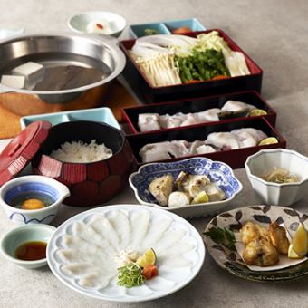 Tetchiri Course ◇7 dishes in total◇ 9,000 yen (tax and service charge included)