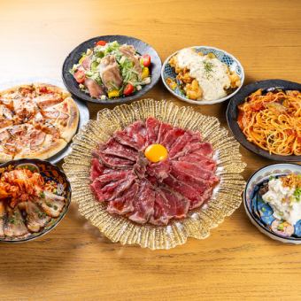 2時間飲み放題付【女子大やまぐち竹コース】お料理全10品4400円(税込)