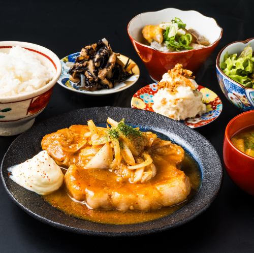 ジンジャートンテキ定食