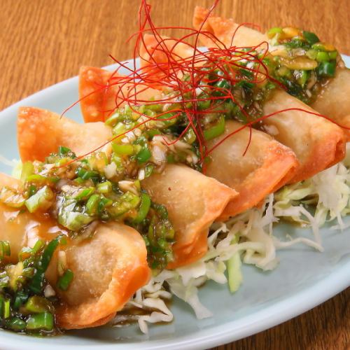 自家製香味ダレ【揚げ餃子】 (1皿)