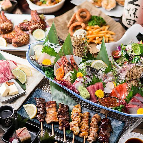 [Sunday - Thursday only] No.1 cost performance in Shinjuku! "All-you-can-eat 60 dishes including sukiyaki and local chicken x 3 hours all-you-can-drink course" 4,580 yen ⇒ 3,500 yen