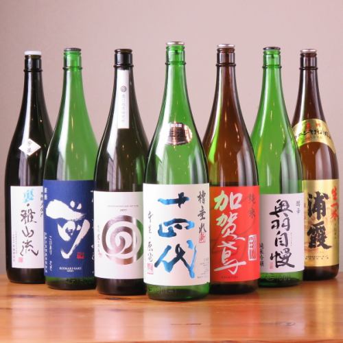 엄선 된 일본 술을 준비!