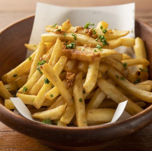 French fries (anchovy garlic)