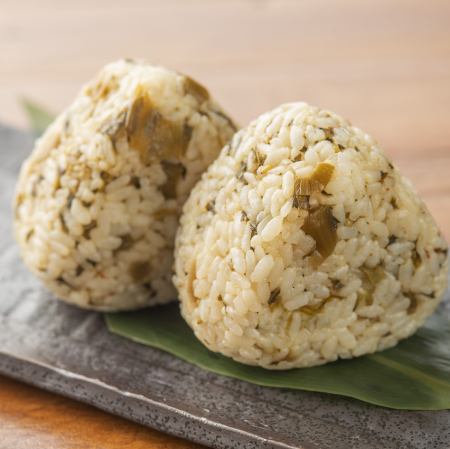 Takana rice balls (2 pieces)