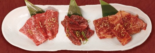 赤身盛り合わせ3種盛り