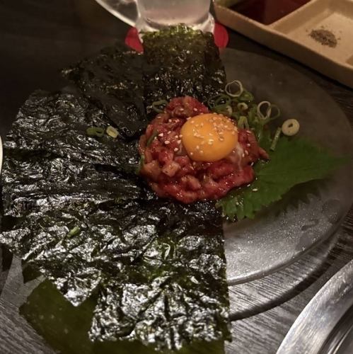 チャンジャ/広島牛の炙りユッケ