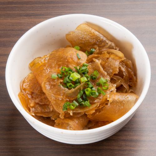 鮭とばみそ/甘エビ塩辛/つぶ貝わさび漬け/すじポン