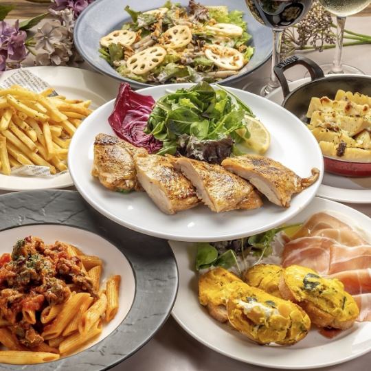 [From October 1st] Enjoy a casual autumn course (8 dishes + 90 minutes of all-you-can-drink)
