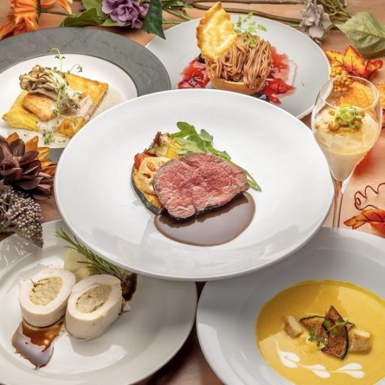 [From October 1st] Indulge in luxury on special occasions.Autumn Premium Course (6 dishes + 90 minutes of all-you-can-drink)