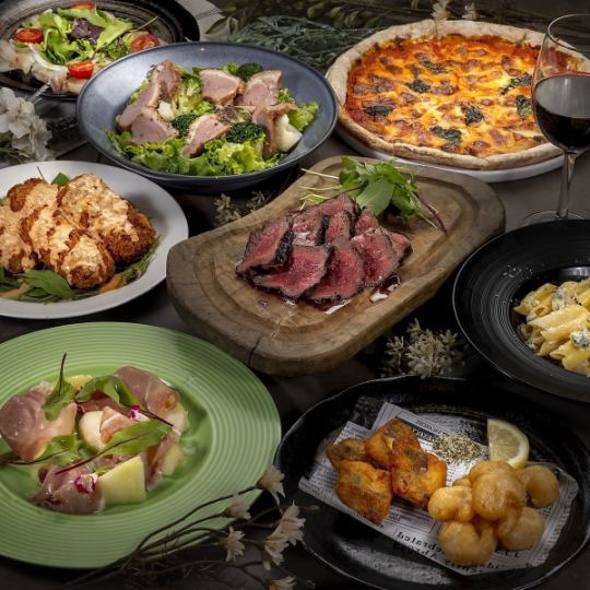 【12/1～】冬の味覚を贅沢に楽しむ 旬の食材コース〈全8品＋120分飲み放題〉