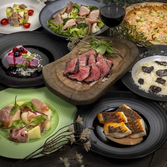 【12/1～】特別な日に贅沢を。冬のプレミアムコース〈全7品＋120分飲み放題〉