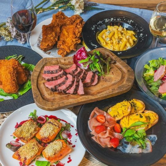 【贅沢歓送迎会】シェフ厳選!旬の食材と季節の味覚を味わう一番人気コース◆全9品&2H飲放付