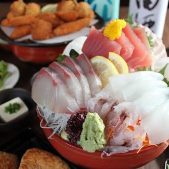 【ご宴会】贅沢三昧宴会　8000円（税込み）飲み放題付き　※クーポン印刷利用で10％オフ