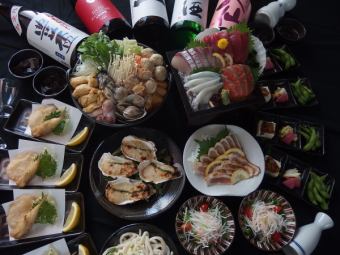 【ご宴会】11月~贅沢三昧宴会 8000円(税込み)飲み放題付き ※クーポン印刷利用で10%オフ