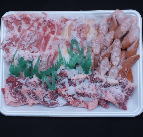 【人気】4種のお肉の詰め合わせ！「まつ家キッズセット」計800グラム（2～3人前）⇒1160円