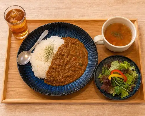 スパイスキーマカレーランチ